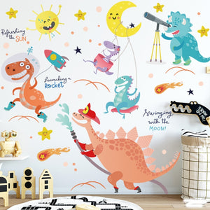 Lustige Comic Dino Sticker Wandtattoo für das Kinderzimmer kaufen - Dinosaurier.store