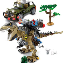 Laden Sie das Bild in den Galerie-Viewer, Jurassic Tyrannosaurus Raptor Dinosaurier Bausteine Spielzeug 645 Teile kaufen - Dinosaurier.store