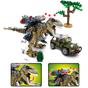 Jurassic Tyrannosaurus Raptor Dinosaurier Bausteine Spielzeug 645 Teile kaufen - Dinosaurier.store