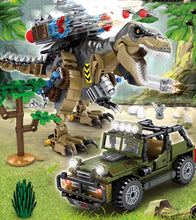 Laden Sie das Bild in den Galerie-Viewer, Jurassic Tyrannosaurus Raptor Dinosaurier Bausteine Spielzeug 645 Teile kaufen - Dinosaurier.store