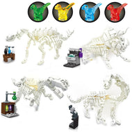Großes Set Klemmbausteine mit Forscher-Labor und Dino-Skeletten kaufen - Dinosaurier.store