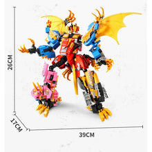 Laden Sie das Bild in den Galerie-Viewer, Konstruktionsspielzeug für Kinder: Dino-Transformers - 4 Teile in 1 kaufen - Dinosaurier.store