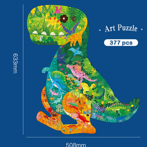 Dinosaurier Konturen Puzzle, 377 Teile kaufen - Dinosaurier.store