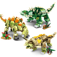 Stegosaurus, Triceratops oder Ankylosaurus Baustein Dino Spielzeug kaufen - Dinosaurier.store