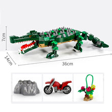 Laden Sie das Bild in den Galerie-Viewer, Sarcosuchus Krokodil Dinosaurier Baustein Set (520 Teile) kaufen - Dinosaurier.store