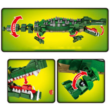 Laden Sie das Bild in den Galerie-Viewer, Sarcosuchus Krokodil Dinosaurier Baustein Set (520 Teile) kaufen - Dinosaurier.store