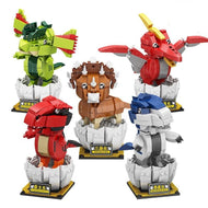 Lustige Dino Baustein Figuren (Flugsaurier, T-Rex, Dilophosaurus, Triceraptos, Indominus Rex) kaufen - Dinosaurier.store