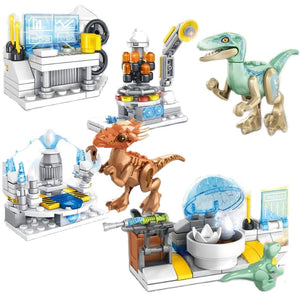 4 in 1 Dino Labor Baustein Set mit Figuren (305 Teile) kaufen - Dinosaurier.store