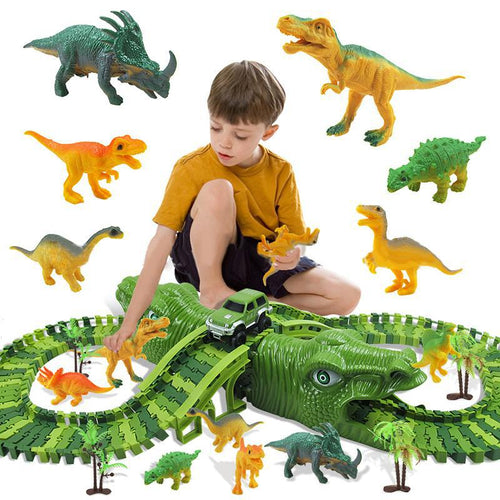 Dinosaurier Spielzeug Eisenbahn mit Figuren (153 Teile) kaufen - Dinosaurier.store