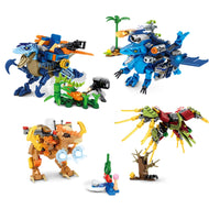 4er Set Raptor Dinosaurier Klemm-Baustein Spielzeug kaufen - Dinosaurier.store