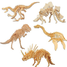 Laden Sie das Bild in den Galerie-Viewer, Holz Dinosaurier Puzzle Spielzeug Figuren - verschiedene Motive kaufen - Dinosaurier.store
