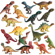Laden Sie das Bild in den Galerie-Viewer, 16 Mini Dinosaurier Spielfiguren zum spielen - T-Rex Triceratops etc. kaufen - Dinosaurier.store