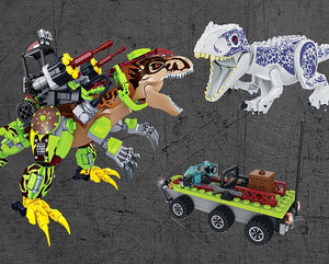 Bausatz bewaffneter Robo-T-Rex mit Zubehör, 640 Teile kaufen - Dinosaurier.store
