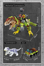Laden Sie das Bild in den Galerie-Viewer, Bausatz bewaffneter Robo-T-Rex mit Zubehör, 640 Teile kaufen - Dinosaurier.store