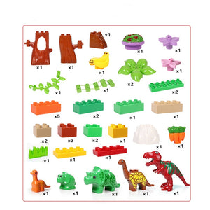 Dino Paradies Baustein Set mit Dino Figuren (40 Teile) kaufen - Dinosaurier.store