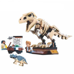 Jurassic World T-Rex-Skelett in der Fossilienausstellung Spielzeug-Baustein Set (210 Teile) kaufen - Dinosaurier.store